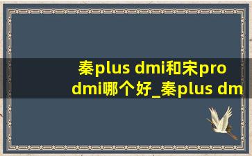 秦plus dmi和宋pro dmi哪个好_秦plus dmi和宋pro dmi哪个好看